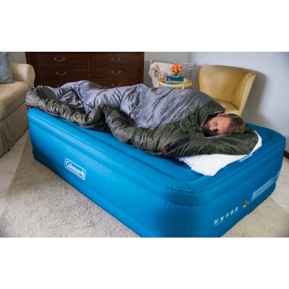 Raised double outlet airbed