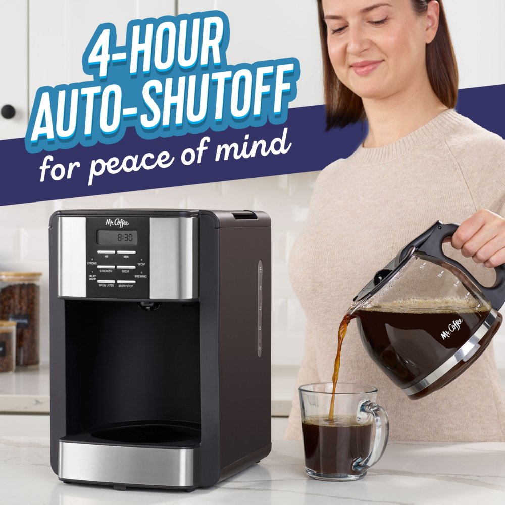 Mr. Coffee® 12-Cup Programmable Coffee Maker with 3 Ways to Brew System