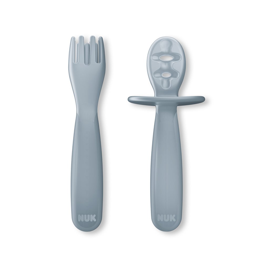 Unique Spoon and Fork Set For Newborn Baby Eating Training Easy To