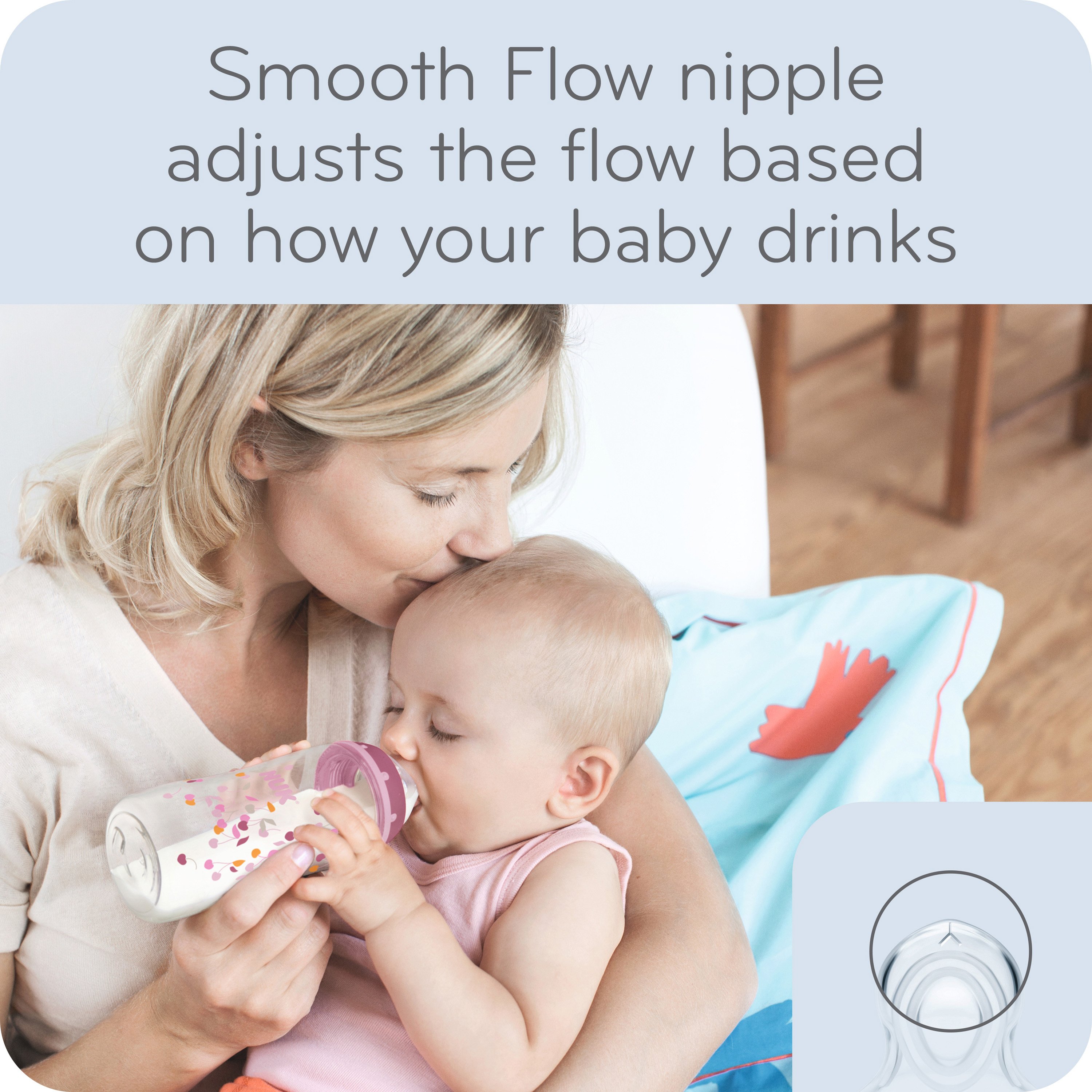 nuk smooth flow anti colic bottle