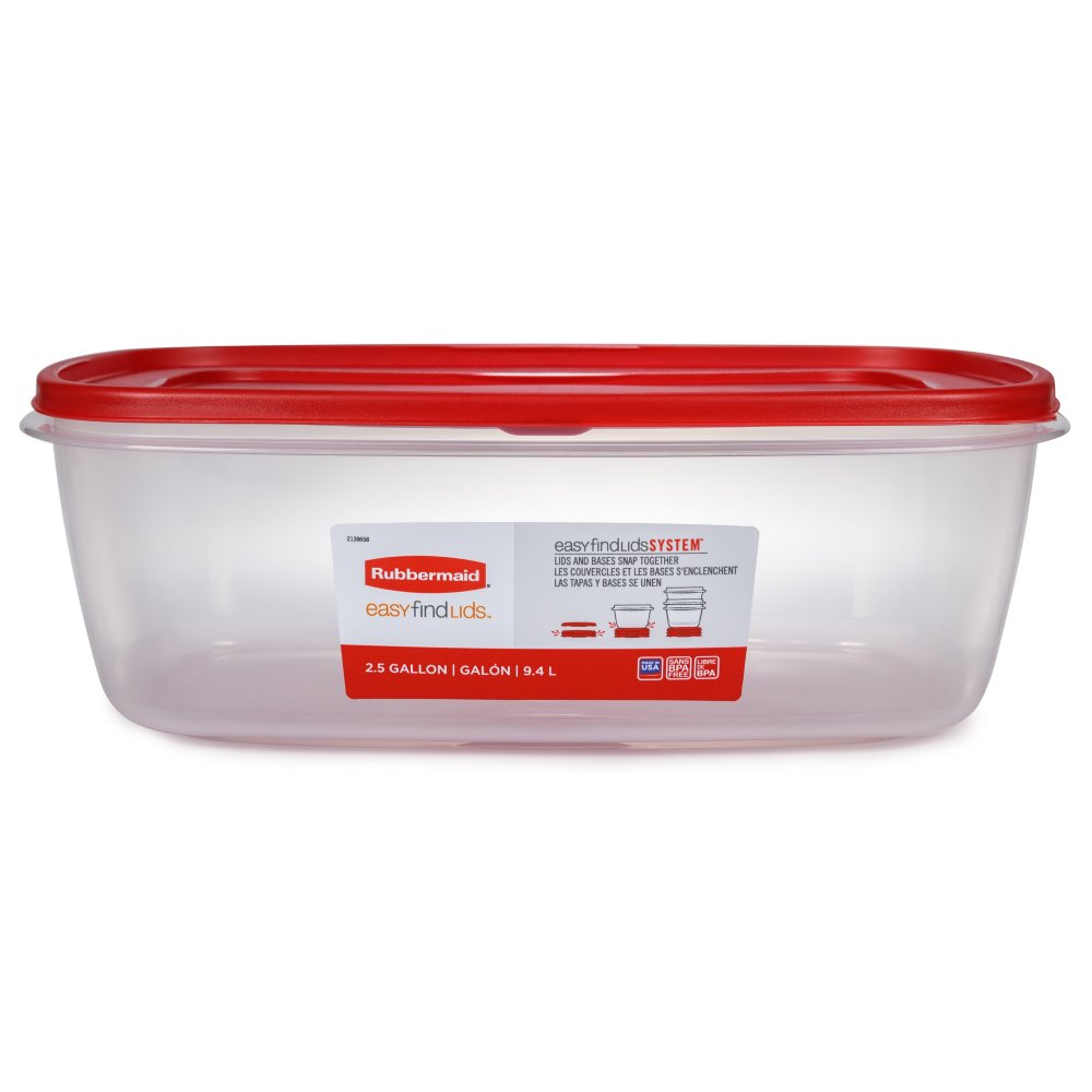 Rubbermaid EasyFindLids Containers + Lids, 18 Pieces