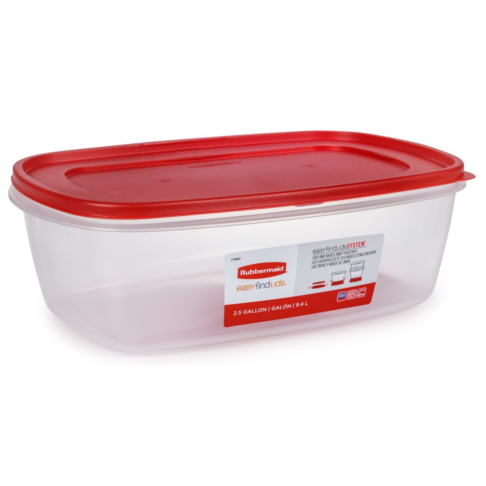Rubbermaid Easy Find Lid Rectangle 2.5G