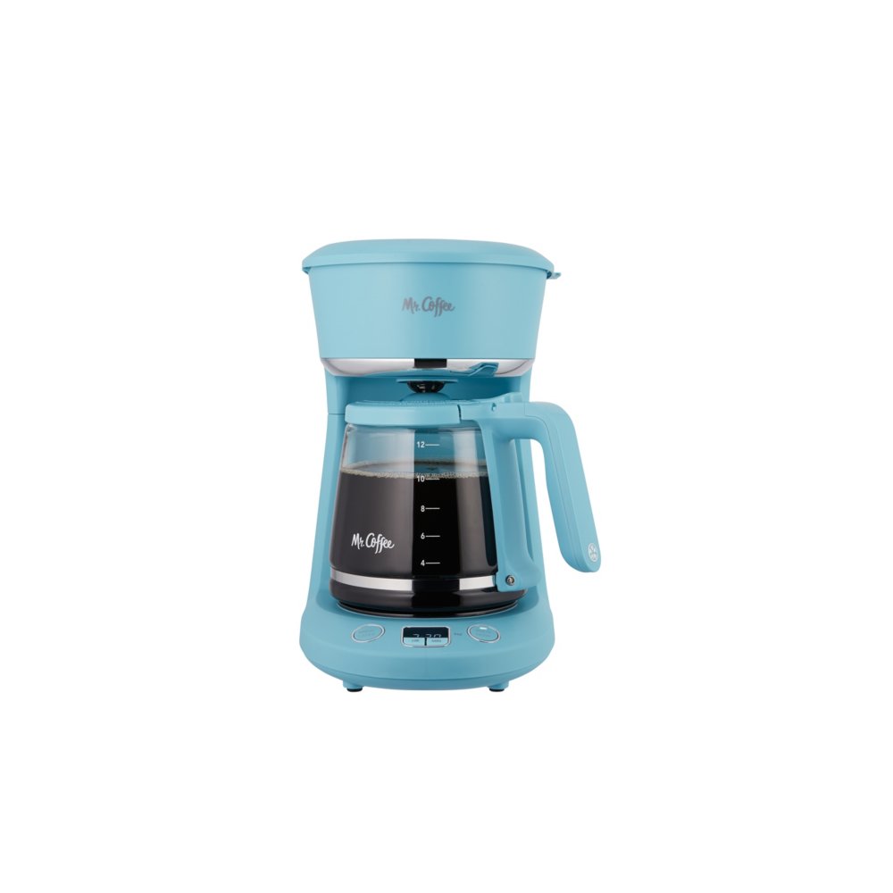 Arctic Blue Mr Coffee 12-Cup Programmable Coffeemaker 