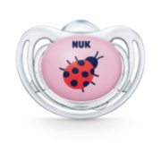 nuk airflow silicone pacifier in freestyle girl ladybug front view image number 9