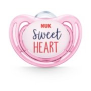 nuk airflow silicone pacifier in freestyle girl sweetheart front view image number 8