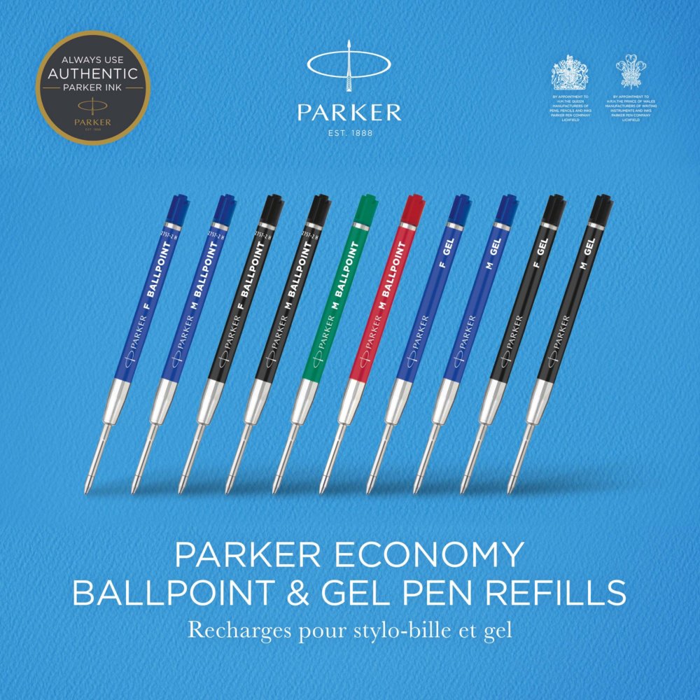 Recharge pour stylo-bille Parker encre gel