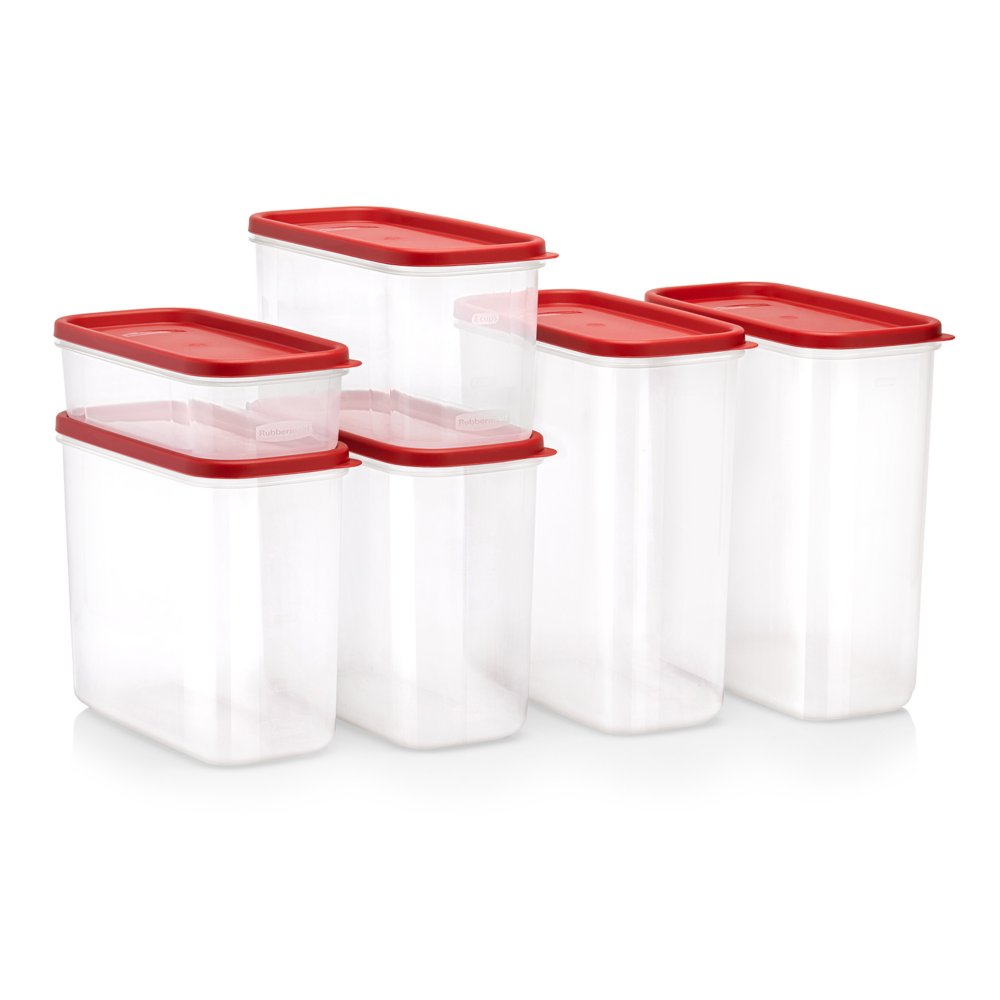 Rubbermaid Rubbermiad Modular Canisters Food Storage, 8-Piece Set, clear