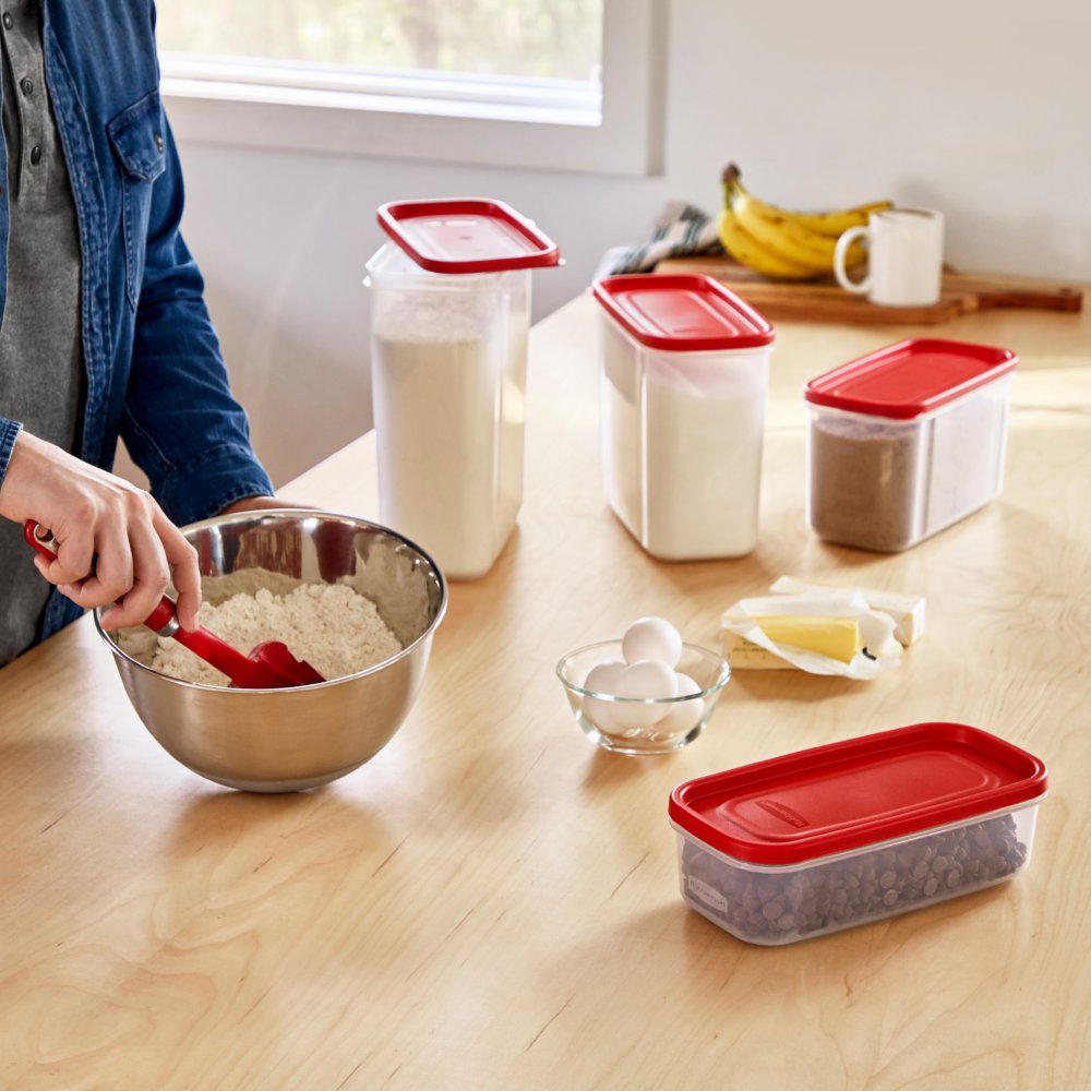 Rubbermaid Modular Premium Food Storage Containers with Lids, 10-Piece,  Clear