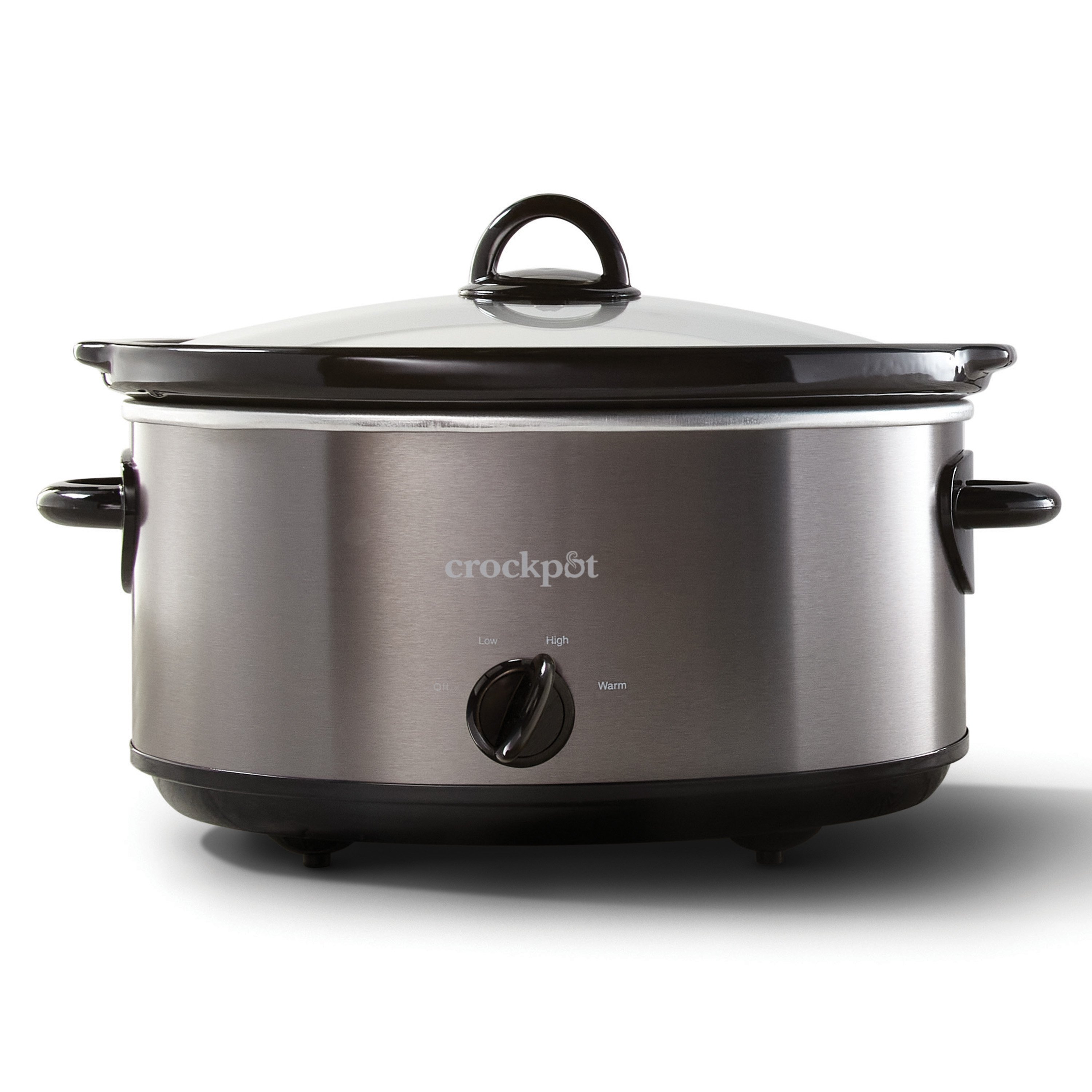 Crock-Pot® Manual 6-Quart Slow Cooker, Black Stainless Steel | Crock-Pot