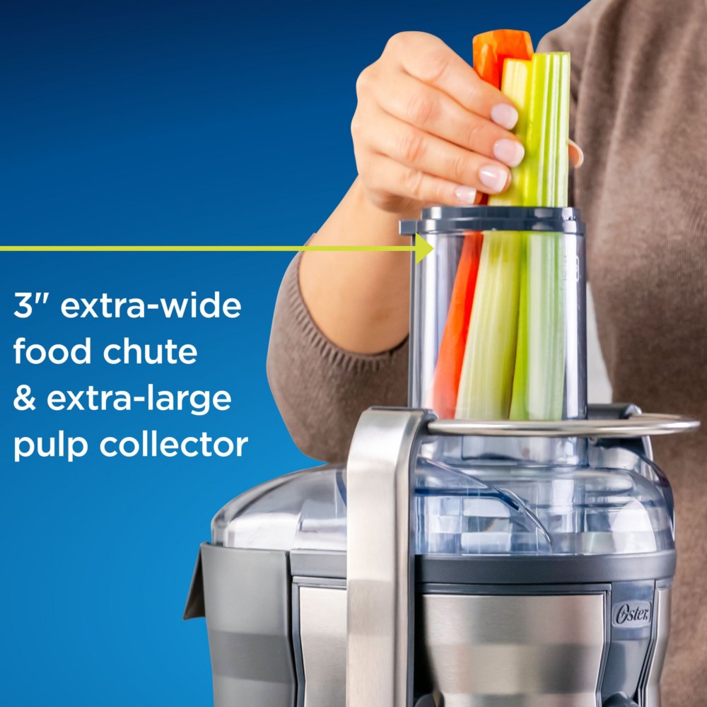 Oster® Self-Cleaning Professional Juice Extractor, Stainless Steel Juicer,  Auto-Clean Technology, XL Capacity