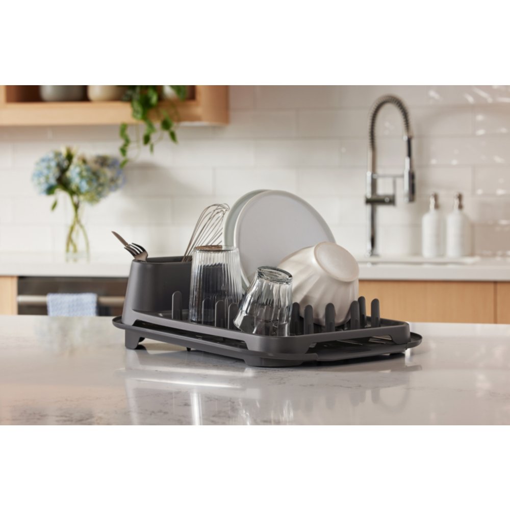 Dish Drying Rack, Sterilite Dish Rack with Self Draining Base