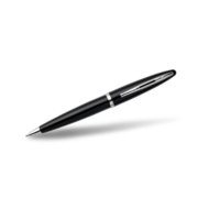 A Carene ballpoint pen with chrome trim. image number 1