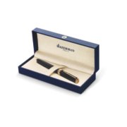 An Exception pen with gold trim in a gift box. image number 2