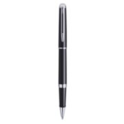A Hemisphere rollerball pen with chrome trim stood upright with pen tip pointing down. image number 0