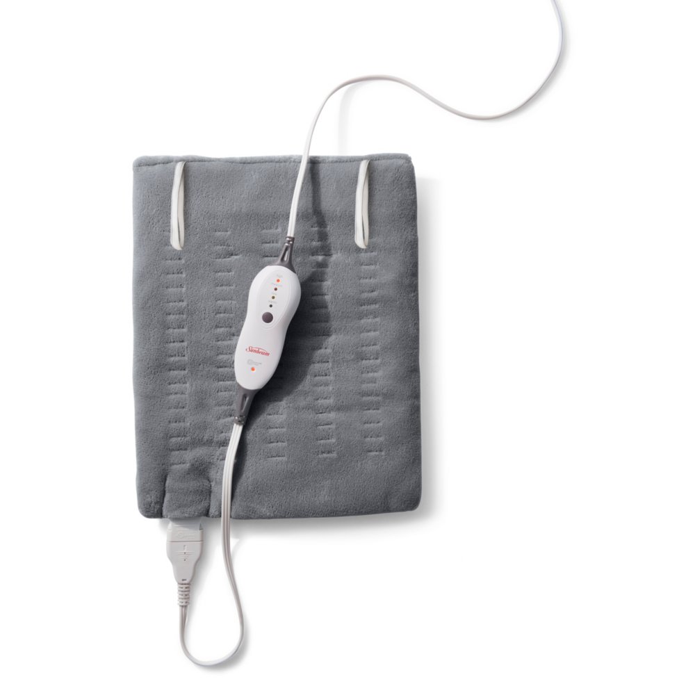 Premium Standard Size Heating Pad with Compact Storage Sunbeam