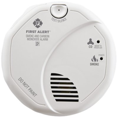 Hardwired Combination Photoelectric Smoke and Carbon Monoxide Alarm with Battery Backup