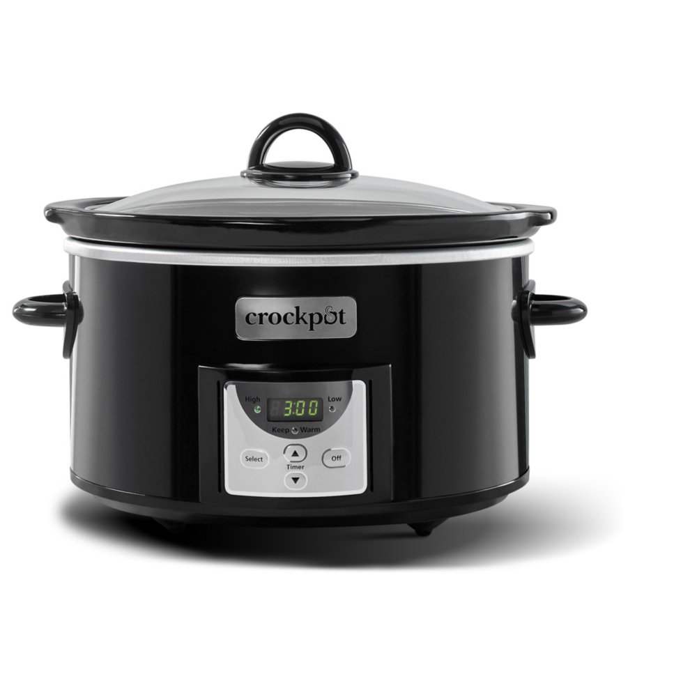 CrockPot® 4Quart Digital Countdown Slow Cooker, Black CrockPot