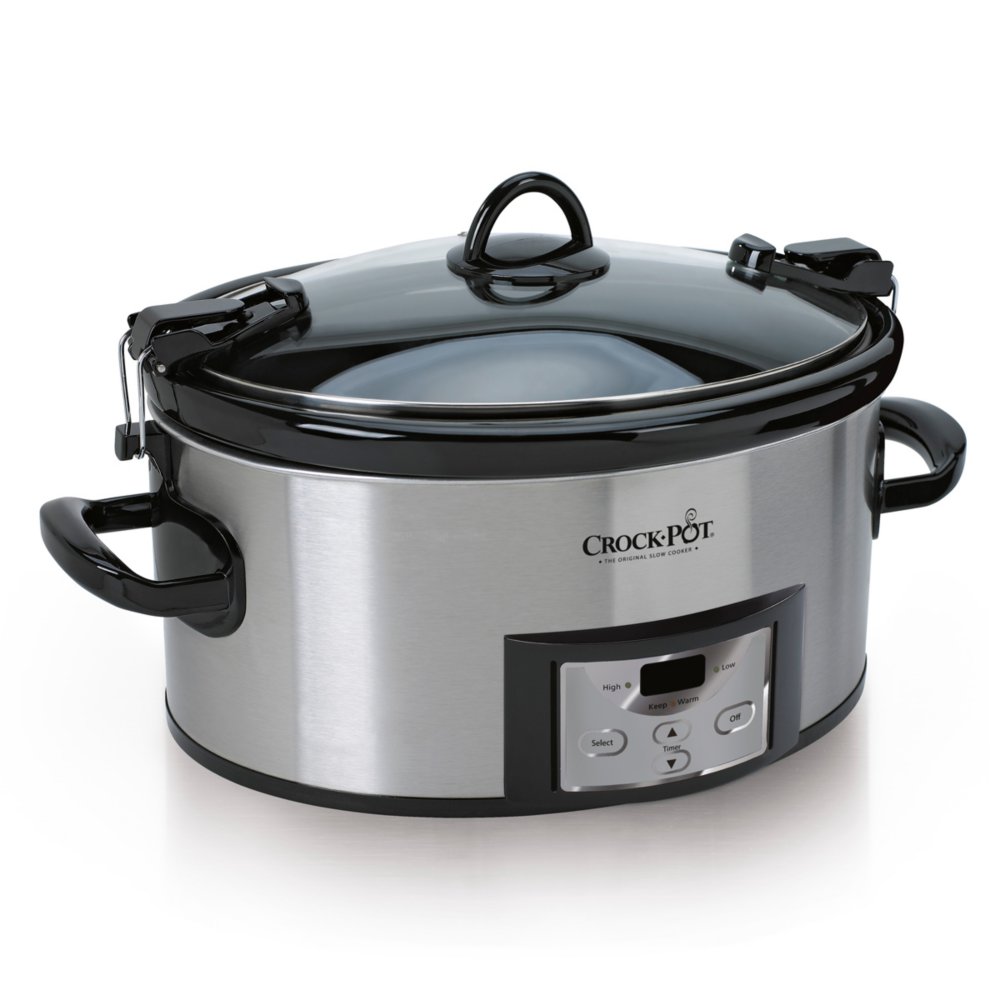 Crock-Pot® Programmable 6.0-Quart Cook & Carry® Slow Cooker, Stainless  Steel