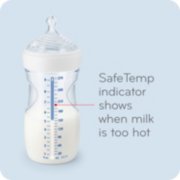 safe temp indicator on bottle shows when milk is too hot image number 3