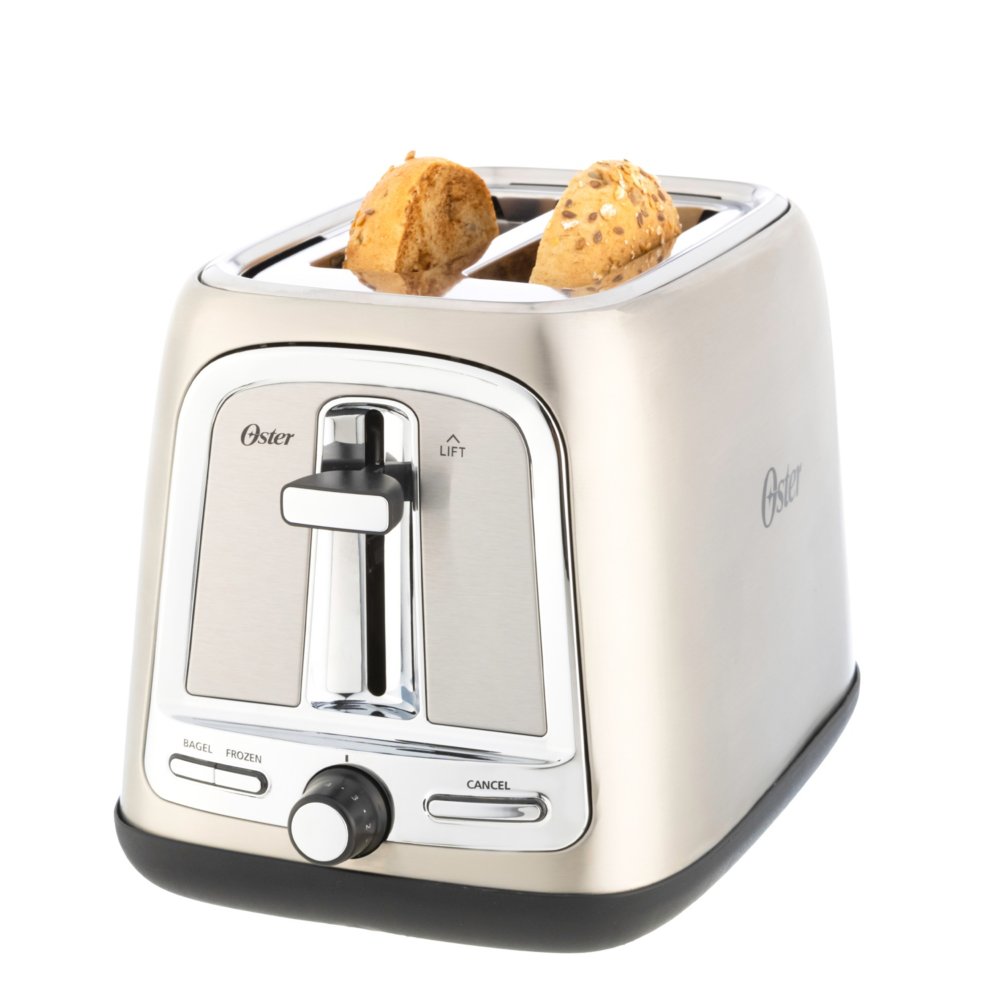 Oster TSSTTRJB0T 2-Slice Toaster with Extra Wide Slots Metallic