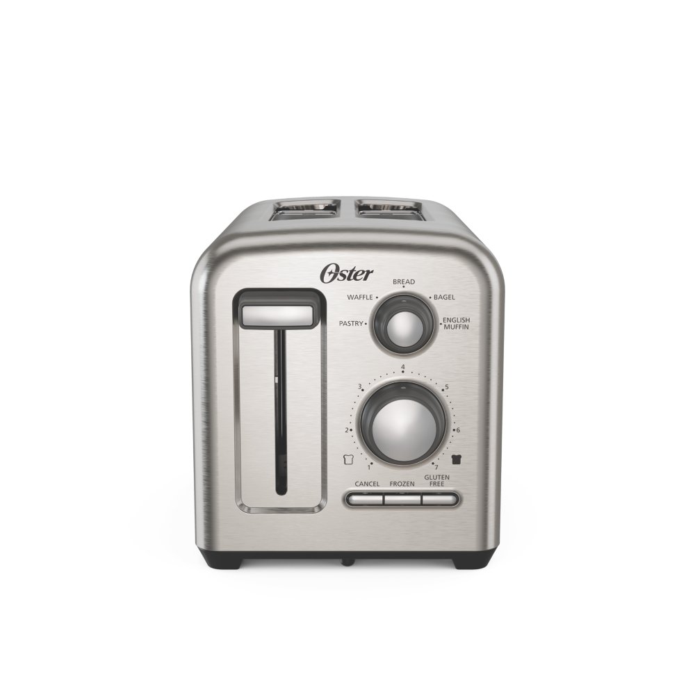 Oster 2-Slice Toaster with Extra-Wide Slots, White