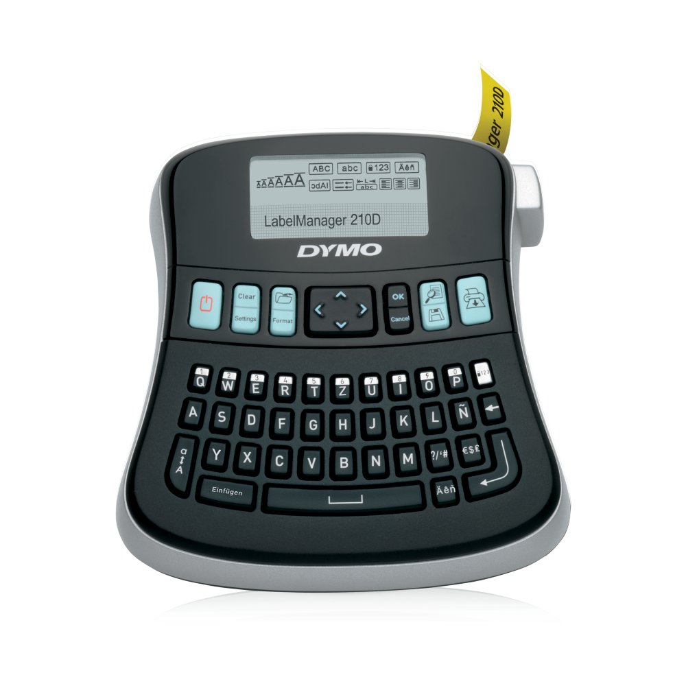  Dymo LabelManager 160 Label Maker Starter Kit, Handheld Label  Maker Machine, with 3 Rolls of Dymo D1 Label Tape, QWERTY Keyboard