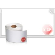 roll of labels with stop sign image number 1