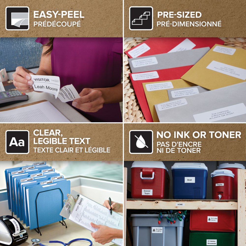 1 roll of 1,000 DYMO LW Extra-Small Multi-Purpose Labels for LabelWriter Label Printers 30333 White 1/2 x 1 1 roll of 1,000 DYMO LW Extra-Small Multi-Purpose Labels for LabelWriter Label Printers 30333 White 1/2 x 1