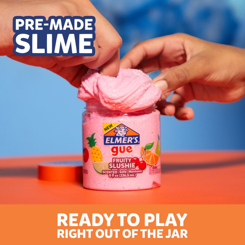 Elmer's Gue Premade Slime - Blueberry Cloud Scented Slime, 8 oz