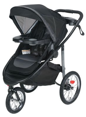 graco jogging stroller blue