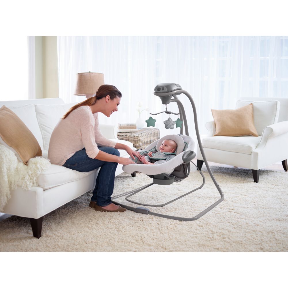 Graco swing on sale and bouncer combo