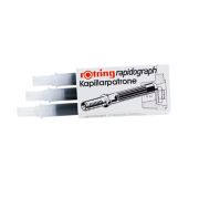 Three Rapidograph ink refills in a package. image number 1