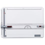 A drawing board with a paper clip and ruler. image number 0