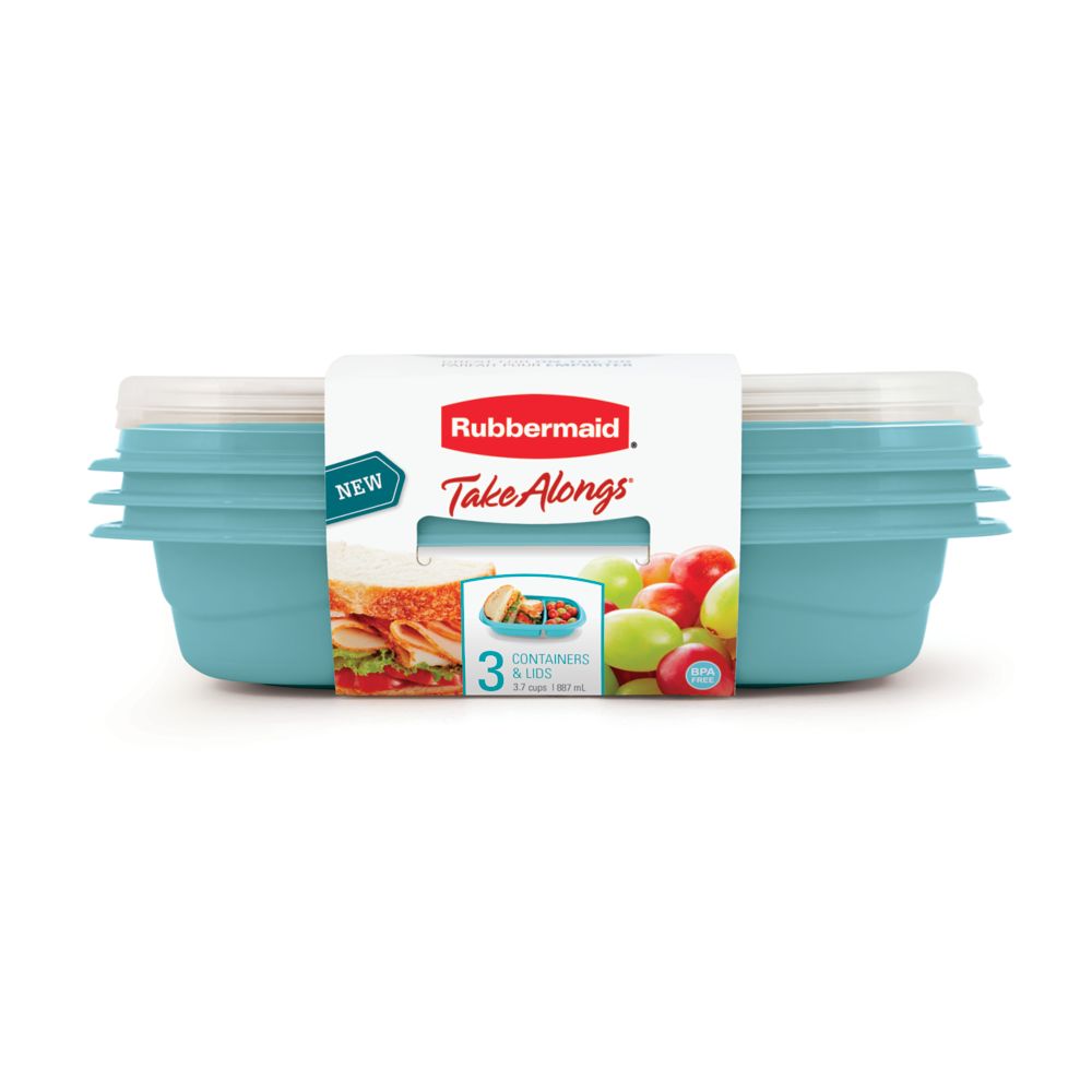 Rubbermaid Takealongs Meal Prep Divided 3.7C 10PK