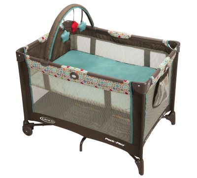 graco classic electra bassinet travel cot in bear & friends
