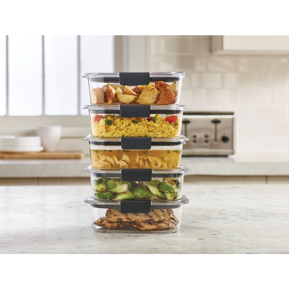 Food Storage Container Organizer 2pc - Lid Organizer Box - Adjustable  Kitchen Organizing Box - Compatible with Tupperware Glad Rubbermaid Ziploc