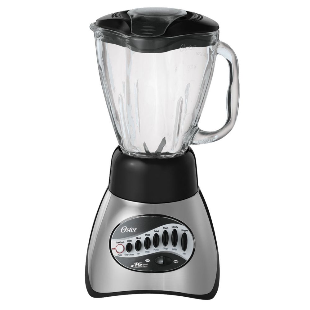  Countertop Crusher Blender - with 40 Oz Glass Jar and 14  Functions for Puree and Ice Crush, Stainless Steel: Home & Kitchen