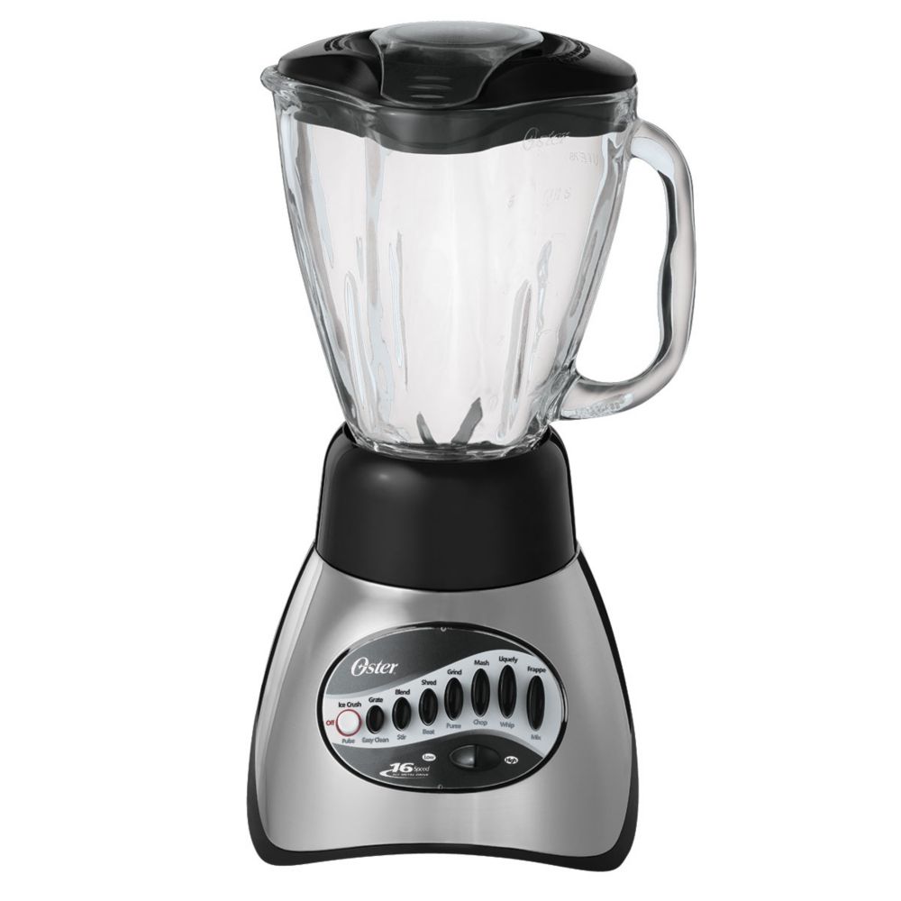 Best Buy: Oster Oster® Classic Series 16-Speed Blender Brushed Nickel w/  Skirt Glass Jar NEW UPDATED LOOK! Nickle 006812-001-N01