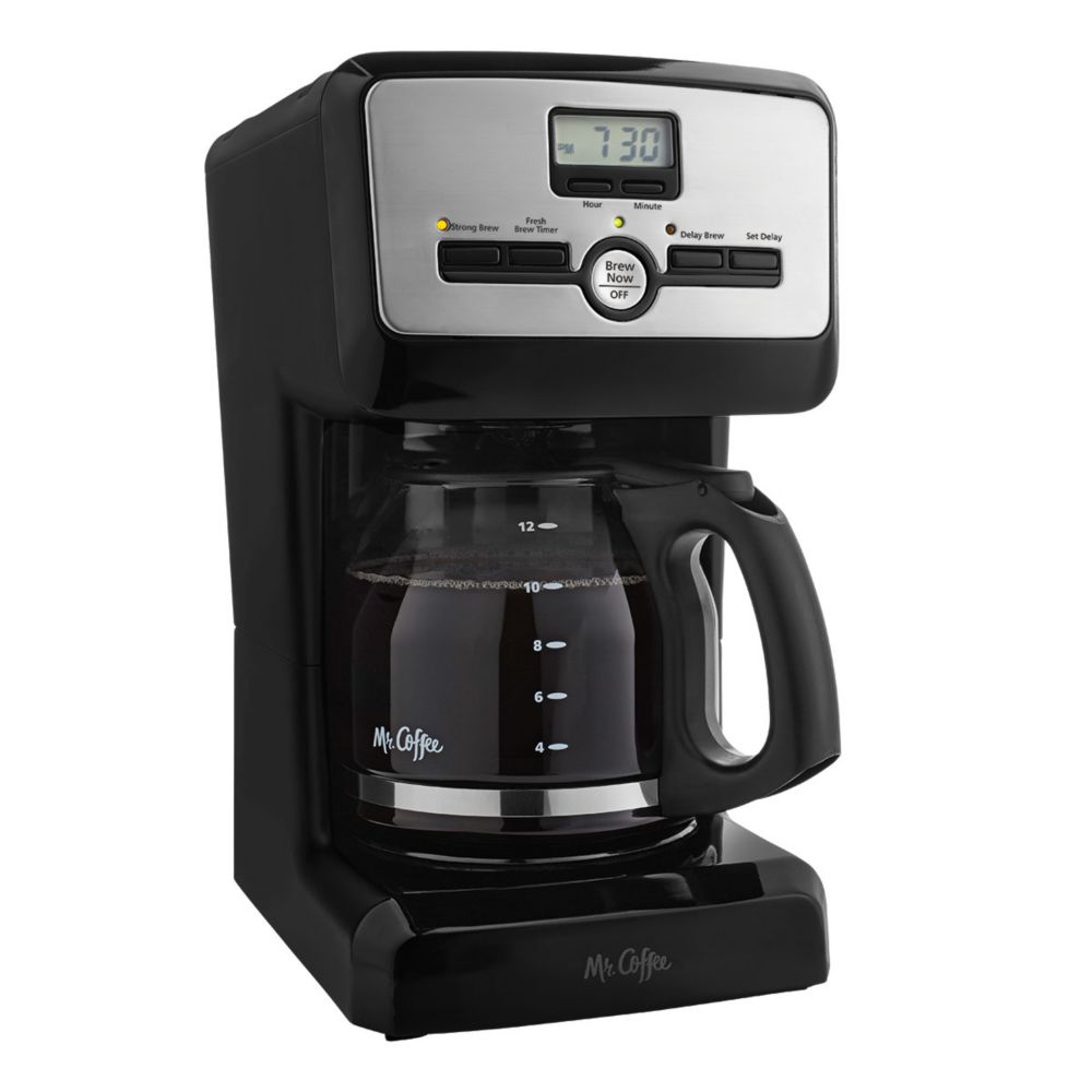 Mr. Coffee 12 Cup Programmable Coffee Maker, Black 