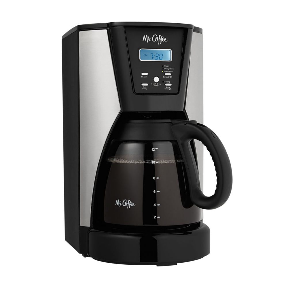 Mr. Coffee Easy Measure 12-Cup Coffee Maker Silver  - Best Buy