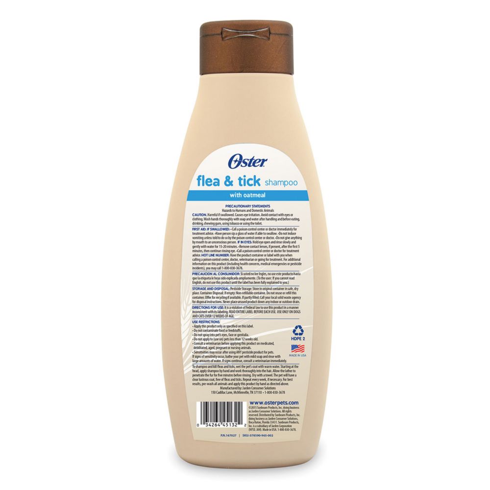 Oster flea and sale tick shampoo reviews