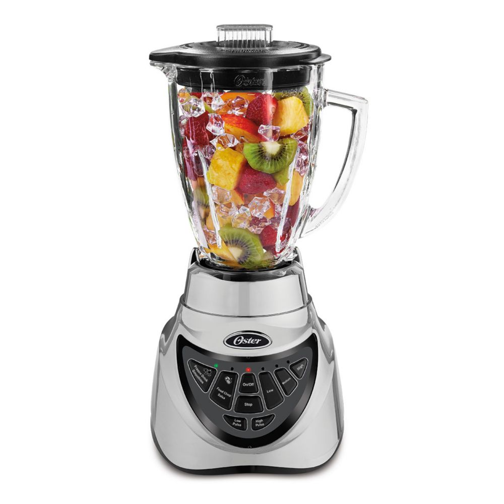Oster® Pro Blender Settings and 6-Cup Glass Jar, Brushed Nickel | Oster
