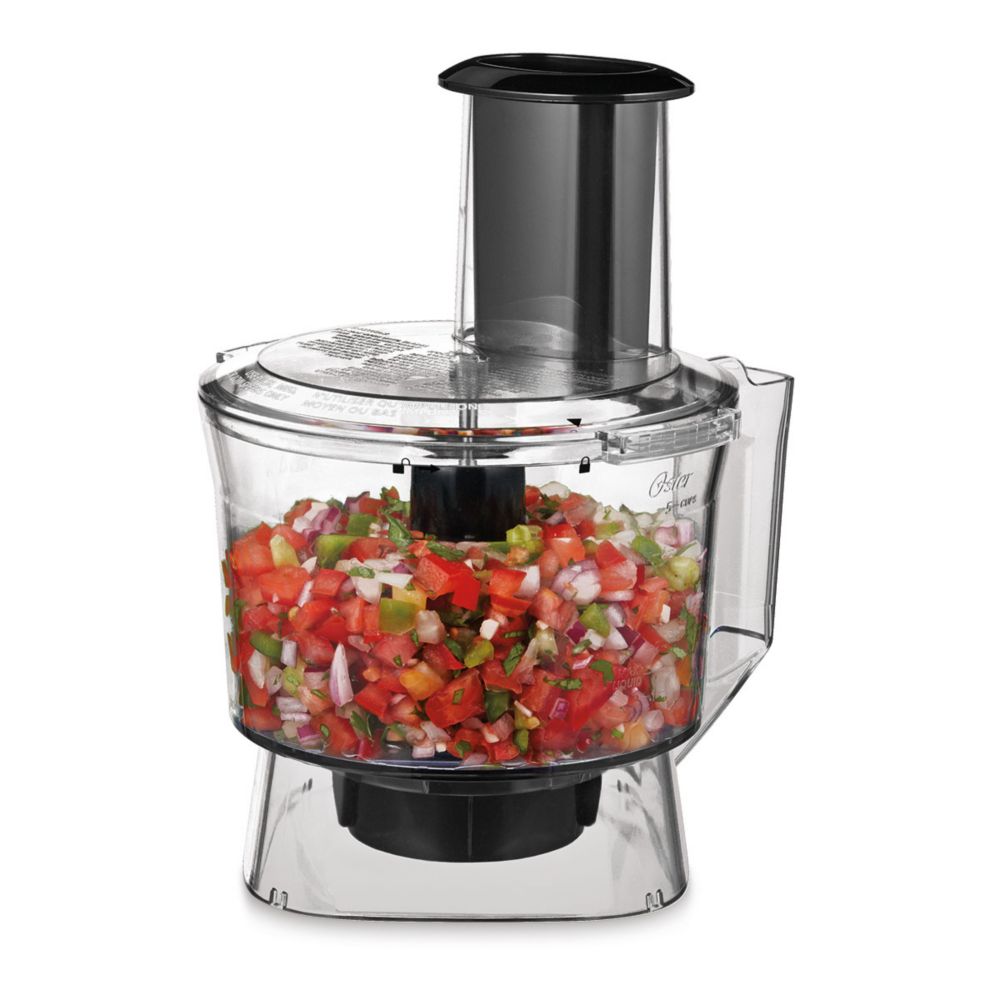 Oster® Pro 1200 Blender with 3 Pre-Programmed Settings, Blend-N-Go™ Cup and  5-Cup Food Processor, Brushed Nickel