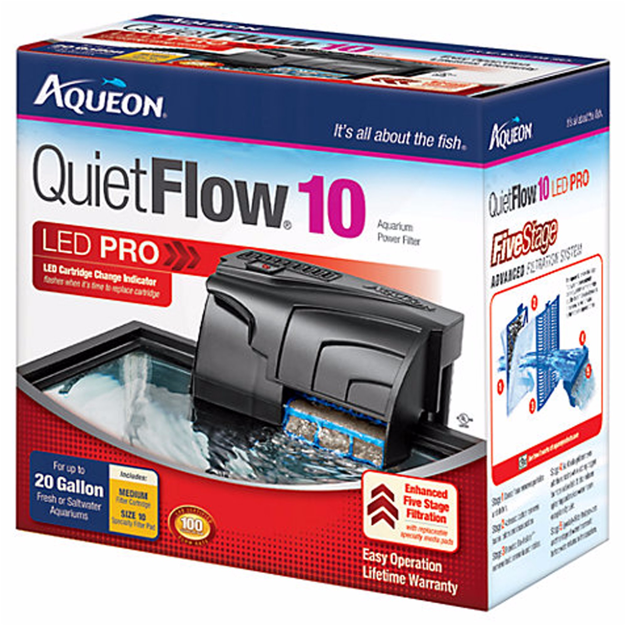 aqueon-quietflow-10-aquarium-power-filter-petco