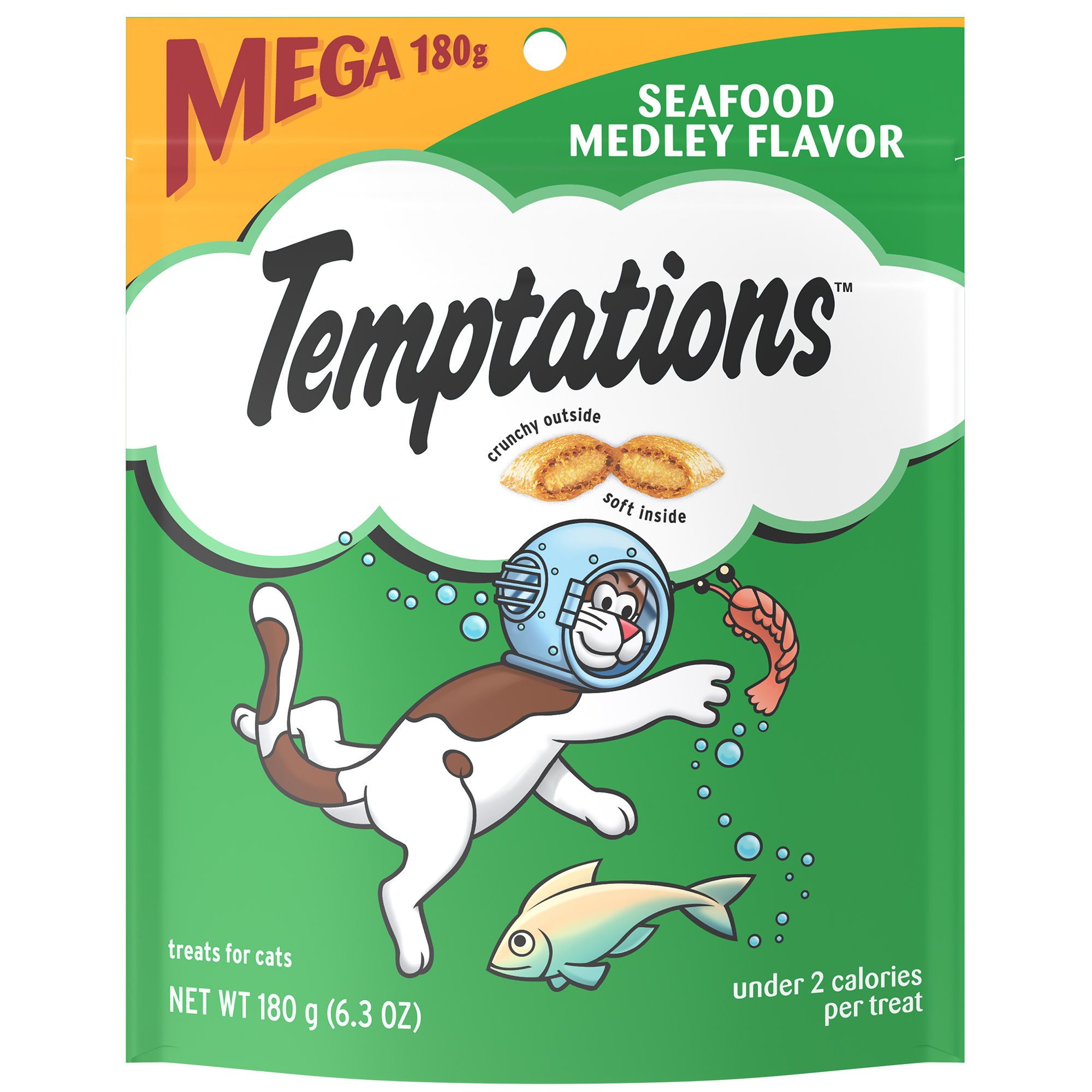 Whiskas Temptations Seafood Medley Flavor Mega Bag 6.35 oz.