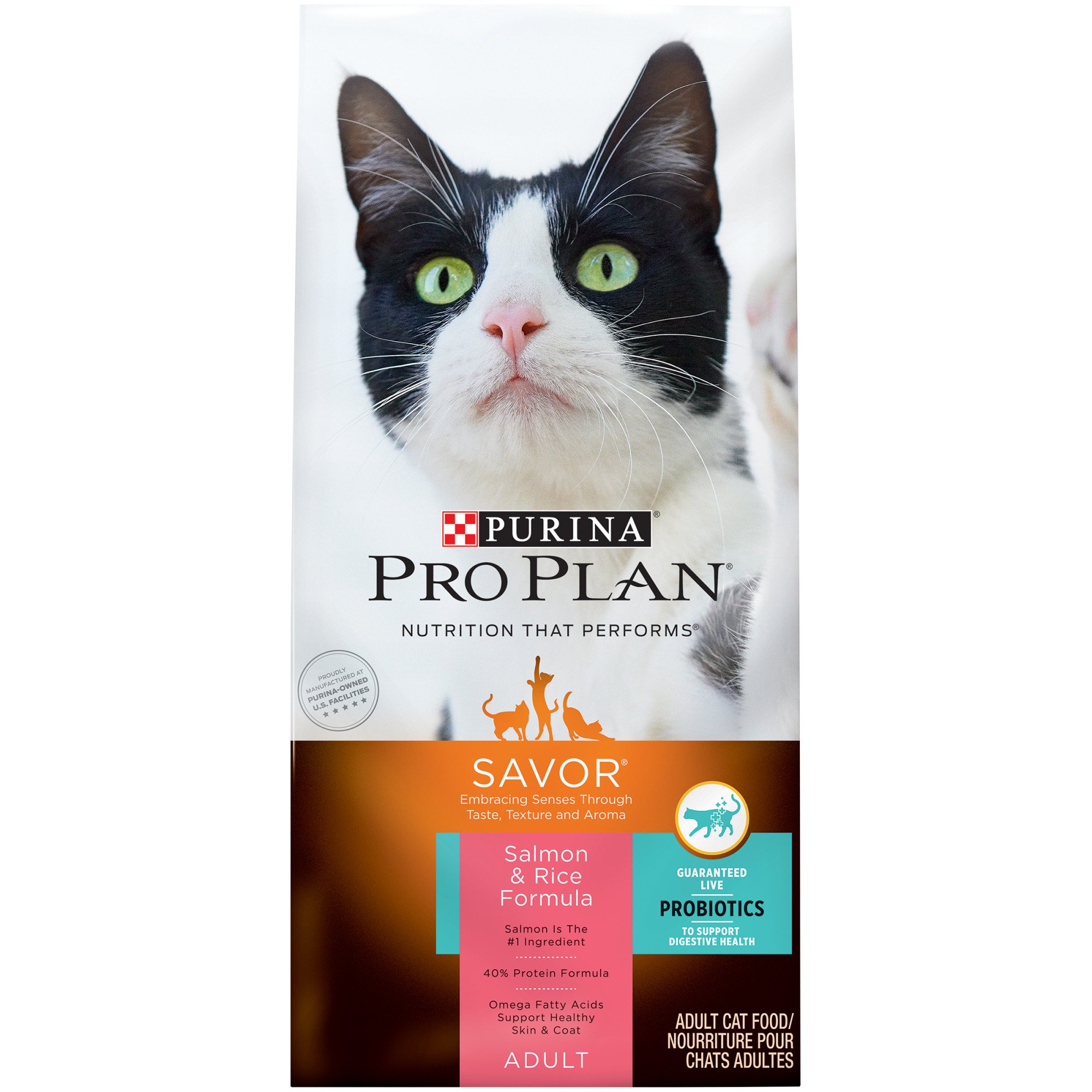 Purina Pro Plan Savor Salmon & Rice Formula Adult Dry Cat Food | Petco