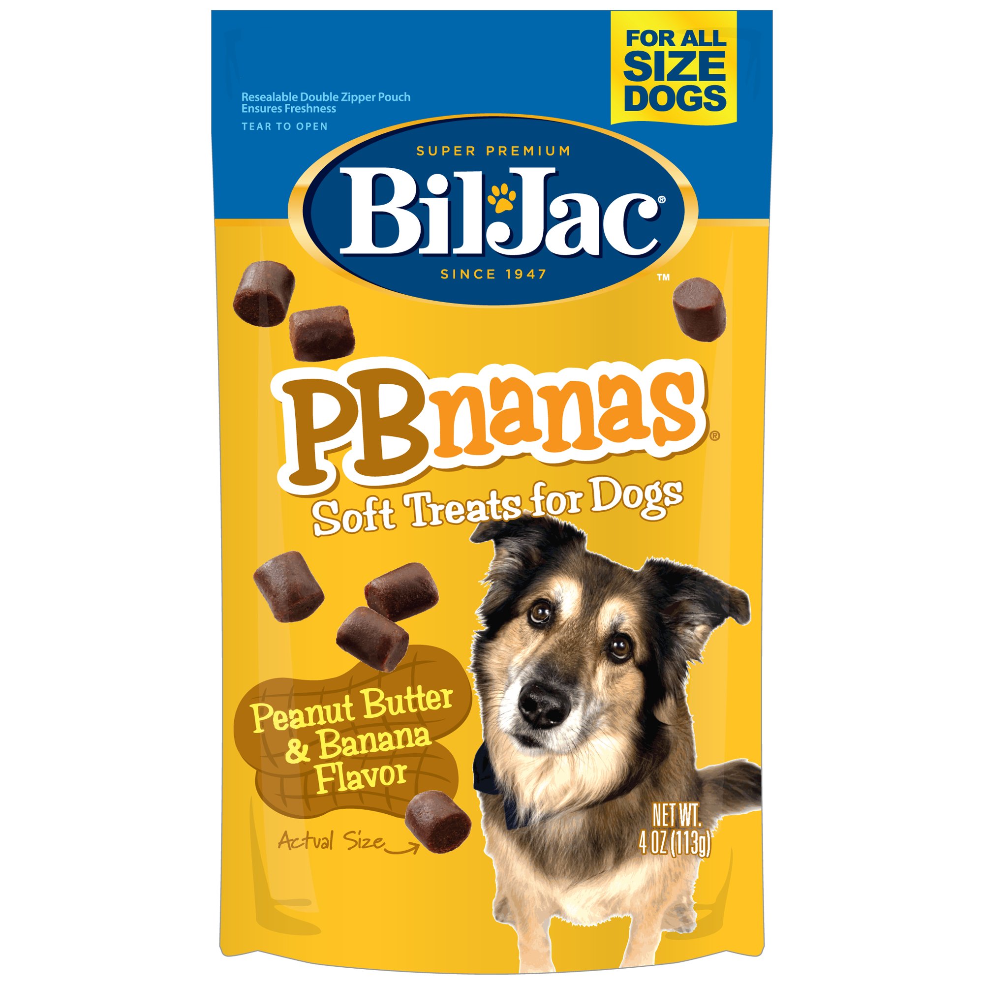 UPC 731794007523 - Bil-Jac PB-Nanas Dog Treats 4 oz | upcitemdb.com