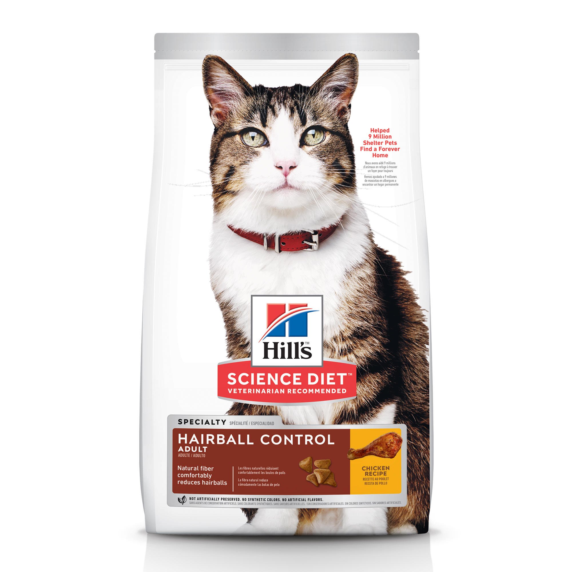 Hill's Science Diet Hairball Control Adult Dry Cat Food, 7 lbs. Petco