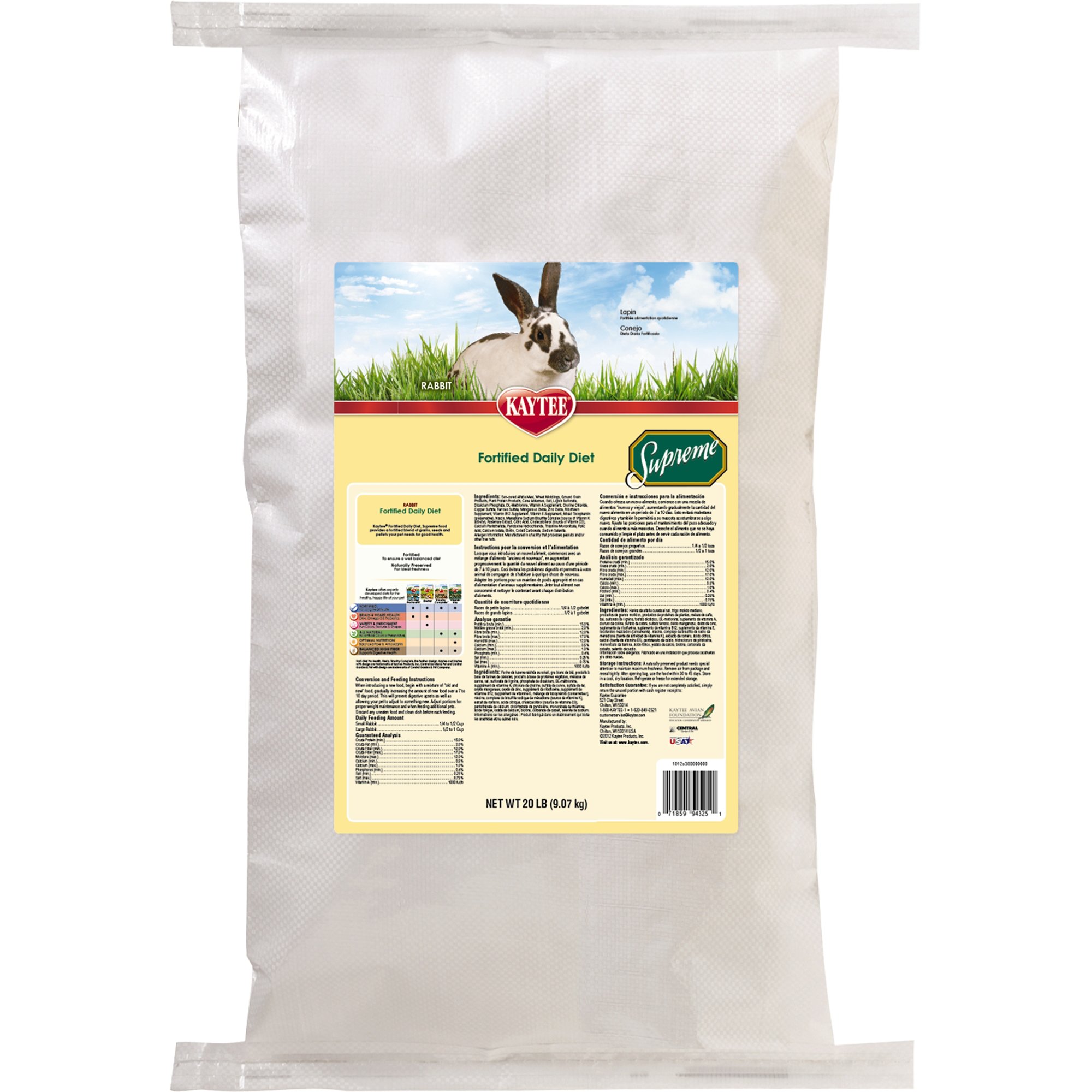 Kaytee Supreme Daily Blend Rabbit Pellets Petco