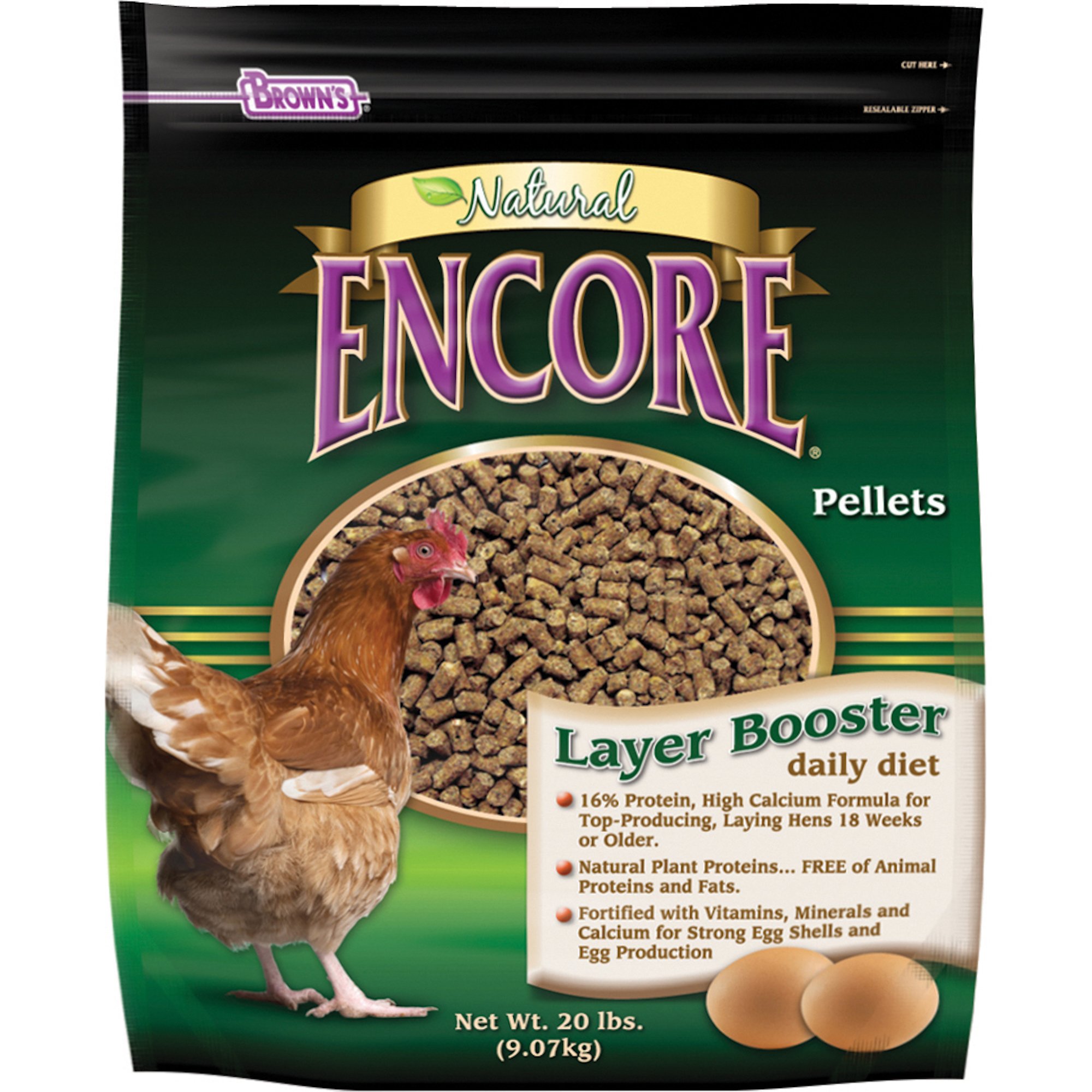 Download Brown's Layer Booster Daily Diet Chicken Feed | Petco